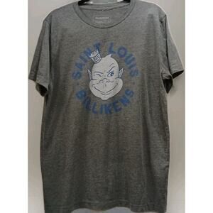 Saint Louis Billikens Retro Mascot Tee Men’s L Homefield NCAA Gray T-Shirt EUC